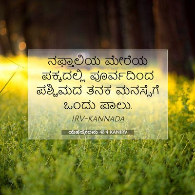 Picture 07 - ಯೆಹೆಜ್ಕೇಲನು 48:4 KANIRV - ನಫ್ತಾಲಿಯ ಮೇರೆಯ - Bible Verse Picture