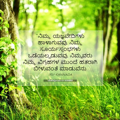 Picture 07 - ಯೆಹೆಜ್ಕೇಲನು 6:4 KANIRV - “‘ನಿಮ್ಮ - Bible Verse Picture