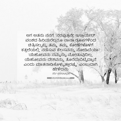 Picture 07 - ಯೆಹೆಜ್ಕೇಲನು 8:12 KANIRV - ಆಗ ಆತನು ನನಗೆ, - Bible Verse Picture