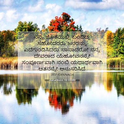 Picture 07 - ಯೆಹೋಶುವನು 14:8 KANIRV - ನನ್ನ ಜೊತೆಯಲ್ಲಿ - Bible Verse Picture