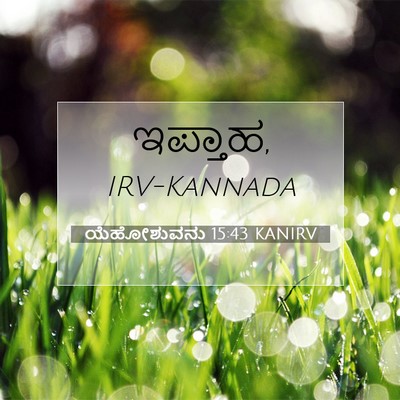 Picture 07 - ಯೆಹೋಶುವನು 15:43 KANIRV -  - Bible Verse Picture