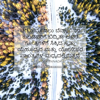 Picture 07 - ಯೆಹೋಶುವನು 18:11 KANIRV - ಚೀಟು ಮೊದಲು - Bible Verse Picture