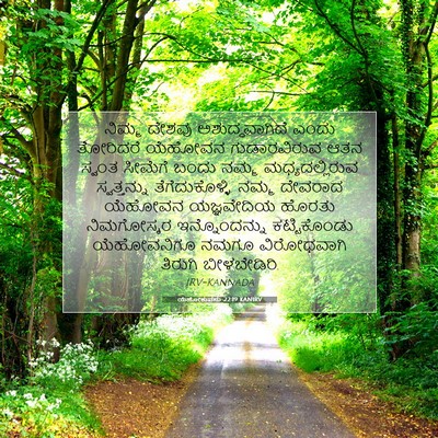 Picture 07 - ಯೆಹೋಶುವನು 22:19 KANIRV - ನಿಮ್ಮ ದೇಶವು - Bible Verse Picture