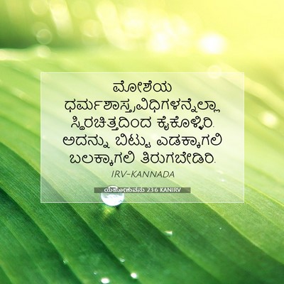 Picture 07 - ಯೆಹೋಶುವನು 23:6 KANIRV - ಮೋಶೆಯ - Bible Verse Picture