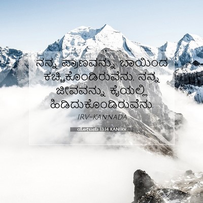 Picture 07 - ಯೋಬನು 13:14 KANIRV - ನನ್ನ ಪ್ರಾಣವನ್ನು - Bible Verse Picture