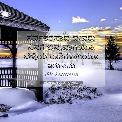 Picture 07 - ಯೋಬನು 22:25 KANIRV - ಸರ್ವಶಕ್ತನಾದ ದೇವರು - Bible Verse Picture