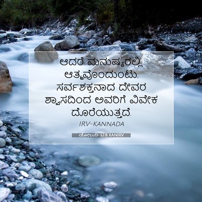 Picture 07 - ಯೋಬನು 32:8 KANIRV - ಆದರೆ ಮನುಷ್ಯರಲ್ಲಿ - Bible Verse Picture