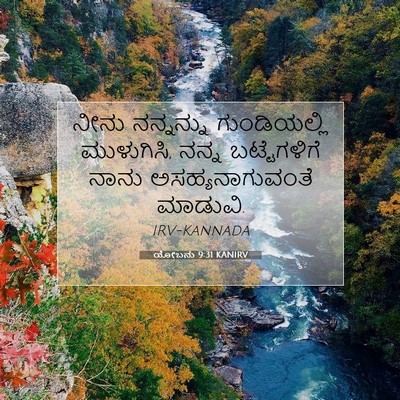 Picture 07 - ಯೋಬನು 9:31 KANIRV - ನೀನು ನನ್ನನ್ನು - Bible Verse Picture