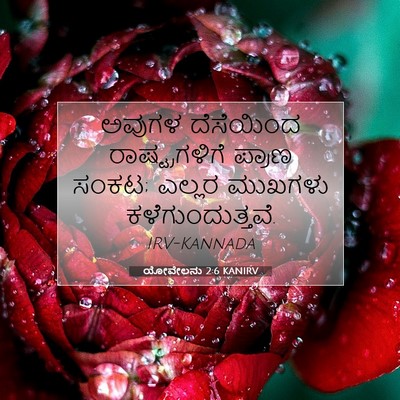 Picture 07 - ಯೋವೇಲನು 2:6 KANIRV - ಅವುಗಳ ದೆಸೆಯಿಂದ - Bible Verse Picture