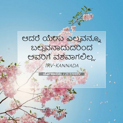 Picture 07 - ಯೋಹಾನನು 2:24 KANIRV - ಆದರೆ ಯೇಸು - Bible Verse Picture