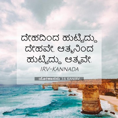 Picture 07 - ಯೋಹಾನನು 3:6 KANIRV - ದೇಹದಿಂದ - Bible Verse Picture