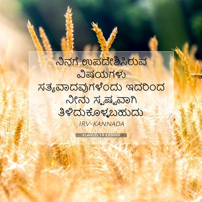 Picture 07 - ಲೂಕನು 1:4 KANIRV - ನಿನಗೆ ಉಪದೇಶಿಸಿರುವ - Bible Verse Picture