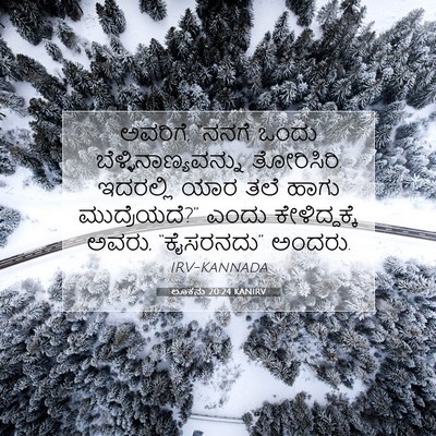 Picture 07 - ಲೂಕನು 20:24 KANIRV - ಅವರಿಗೆ, “ನನಗೆ ಒಂದು - Bible Verse Picture