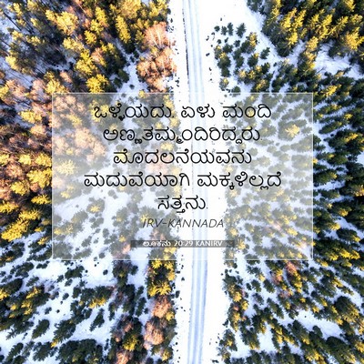 Picture 07 - ಲೂಕನು 20:29 KANIRV - ಒಳ್ಳೆಯದು, ಏಳು ಮಂದಿ - Bible Verse Picture