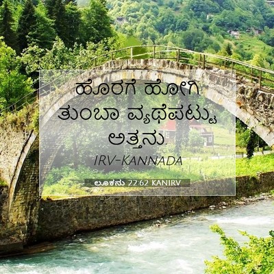 Picture 07 - ಲೂಕನು 22:62 KANIRV - ಹೊರಗೆ ಹೋಗಿ ತುಂಬಾ - Bible Verse Picture