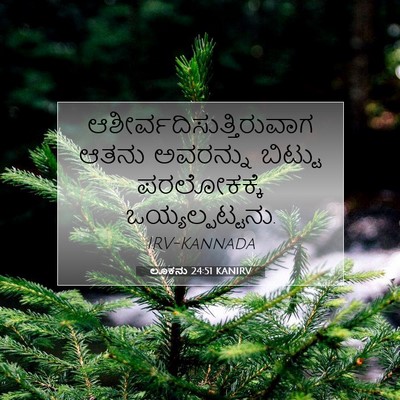 Picture 07 - ಲೂಕನು 24:51 KANIRV -  - Bible Verse Picture