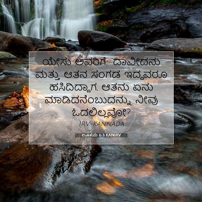 Picture 07 - ಲೂಕನು 6:3 KANIRV - ಯೇಸು ಅವರಿಗೆ, - Bible Verse Picture