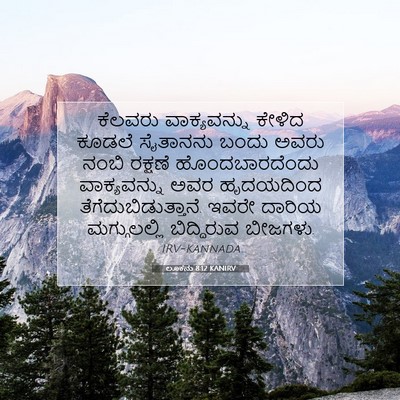 Picture 07 - ಲೂಕನು 8:12 KANIRV - ಕೆಲವರು ವಾಕ್ಯವನ್ನು - Bible Verse Picture