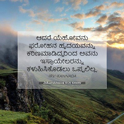 Picture 07 - ವಿಮೋಚನಕಾಂಡ 10:20 KANIRV - ಆದರೆ ಯೆಹೋವನು - Bible Verse Picture
