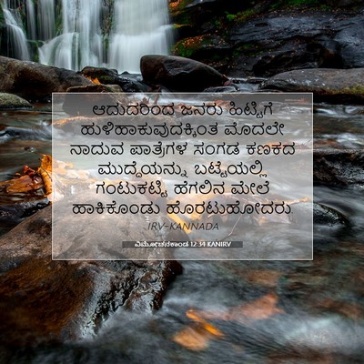 Picture 07 - ವಿಮೋಚನಕಾಂಡ 12:34 KANIRV - ಆದುದರಿಂದ ಜನರು - Bible Verse Picture