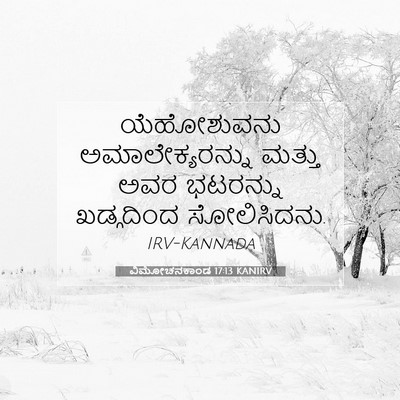 Picture 07 - ವಿಮೋಚನಕಾಂಡ 17:13 KANIRV - ಯೆಹೋಶುವನು - Bible Verse Picture