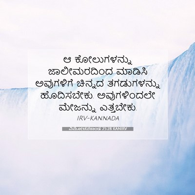 Picture 07 - ವಿಮೋಚನಕಾಂಡ 25:28 KANIRV - ಆ ಕೋಲುಗಳನ್ನು - Bible Verse Picture