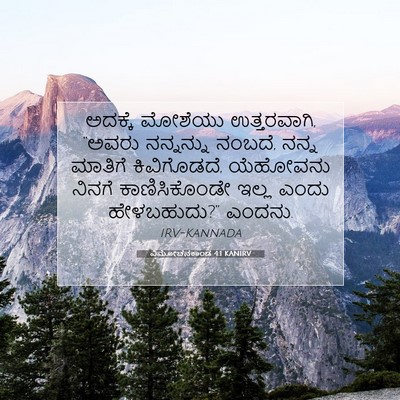 Picture 07 - ವಿಮೋಚನಕಾಂಡ 4:1 KANIRV - ಅದಕ್ಕೆ ಮೋಶೆಯು - Bible Verse Picture
