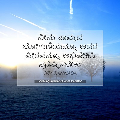 Picture 07 - ವಿಮೋಚನಕಾಂಡ 40:11 KANIRV - ನೀನು ತಾಮ್ರದ - Bible Verse Picture