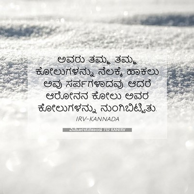 Picture 07 - ವಿಮೋಚನಕಾಂಡ 7:12 KANIRV - ಅವರು ತಮ್ಮ ತಮ್ಮ - Bible Verse Picture