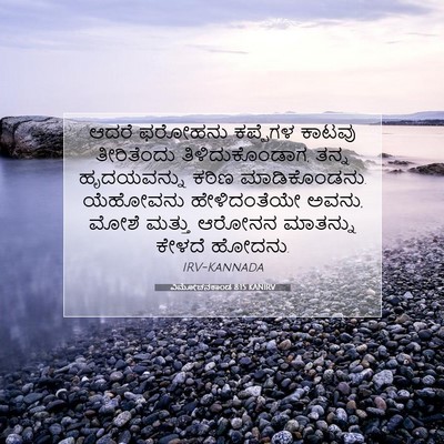 Picture 07 - ವಿಮೋಚನಕಾಂಡ 8:15 KANIRV - ಆದರೆ ಫರೋಹನು - Bible Verse Picture