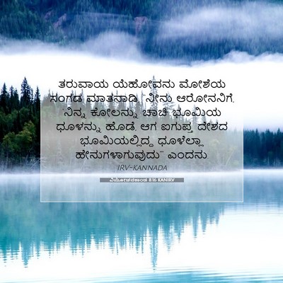 Picture 07 - ವಿಮೋಚನಕಾಂಡ 8:16 KANIRV - ತರುವಾಯ ಯೆಹೋವನು - Bible Verse Picture