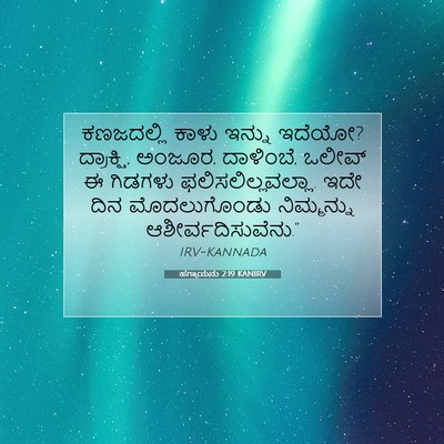 Picture 07 - ಹಗ್ಗಾಯನು 2:19 KANIRV - ಕಣಜದಲ್ಲಿ ಕಾಳು - Bible Verse Picture