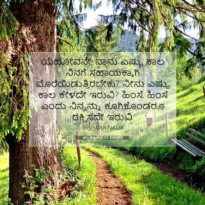 Picture 07 - ಹಬಕ್ಕೂಕನು 1:2 KANIRV - ಯೆಹೋವನೇ, ನಾನು - Bible Verse Picture