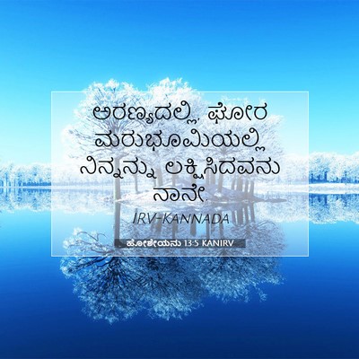 Picture 07 - ಹೋಶೇಯನು 13:5 KANIRV - ಅರಣ್ಯದಲ್ಲಿ, ಘೋರ - Bible Verse Picture