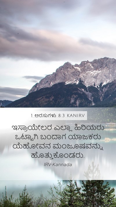 1 ಅರಸುಗಳು 8:3 KANIRV Mobile Phone Wallpaper - ಇಸ್ರಾಯೇಲರ ಎಲ್ಲಾ - Mobile Bible Verse Wallpaper