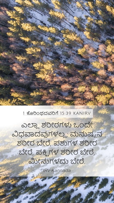1 ಕೊರಿಂಥದವರಿಗೆ 15:39 KANIRV Bible Verse Image