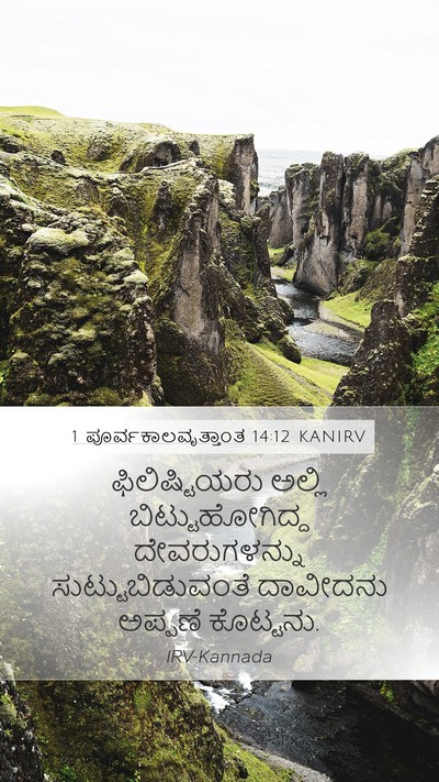 1 ಪೂರ್ವಕಾಲವೃತ್ತಾಂತ 14:12 KANIRV Bible Verse Image