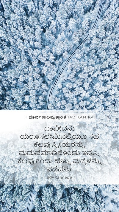 1 ಪೂರ್ವಕಾಲವೃತ್ತಾಂತ 14:3 KANIRV Bible Verse Image