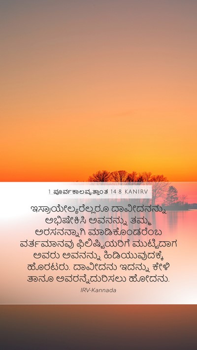 1 ಪೂರ್ವಕಾಲವೃತ್ತಾಂತ 14:8 KANIRV Bible Verse Image