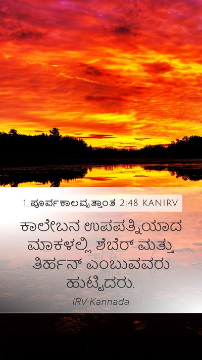 1 ಪೂರ್ವಕಾಲವೃತ್ತಾಂತ 2:48 KANIRV Mobile Phone Wallpaper - ಕಾಲೇಬನ ಉಪಪತ್ನಿಯಾದ - Mobile Bible Verse Wallpaper