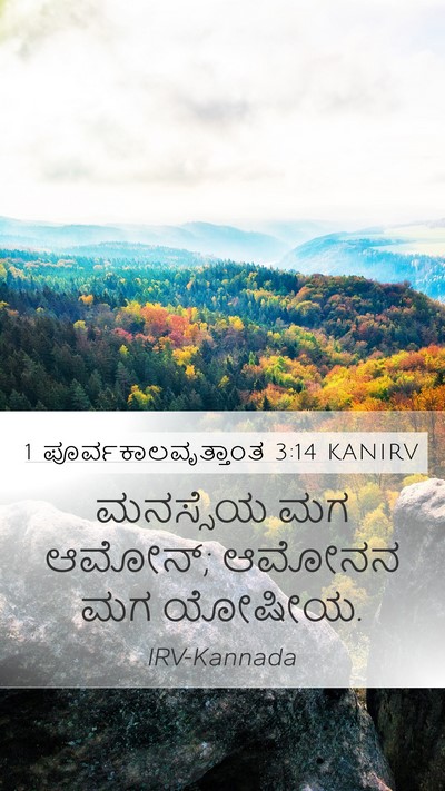 1 ಪೂರ್ವಕಾಲವೃತ್ತಾಂತ 3:14 KANIRV Bible Verse Image