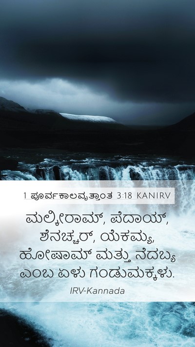 1 ಪೂರ್ವಕಾಲವೃತ್ತಾಂತ 3:18 KANIRV Bible Verse Image