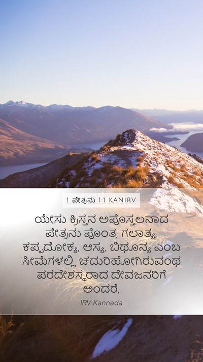 1 ಪೇತ್ರನು 1:1 KANIRV Bible Verse Image