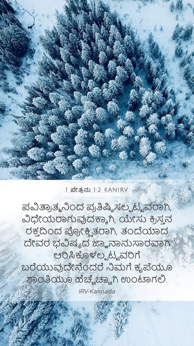 1 ಪೇತ್ರನು 1:2 KANIRV Bible Verse Image
