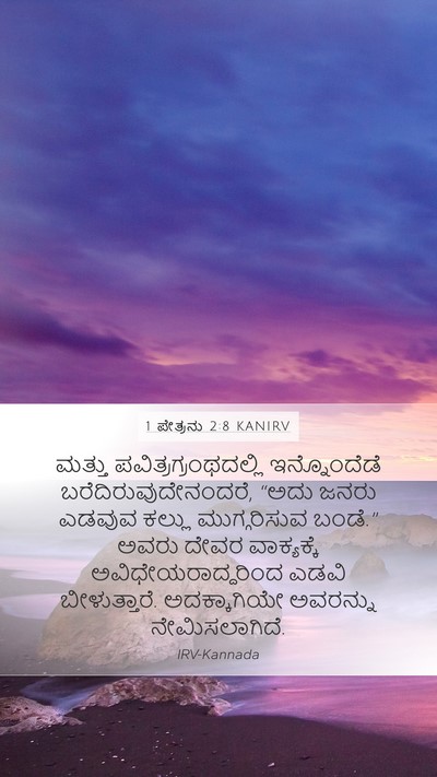1 ಪೇತ್ರನು 2:8 KANIRV Bible Verse Image