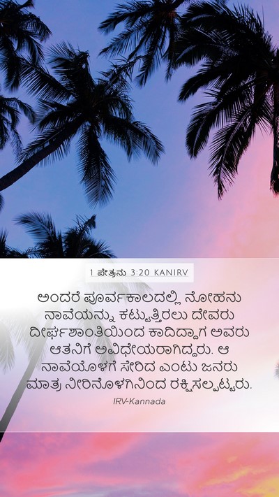 1 ಪೇತ್ರನು 3:20 KANIRV Bible Verse Image