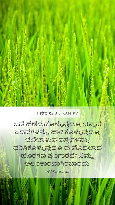 1 ಪೇತ್ರನು 3:3 KANIRV Bible Verse Image