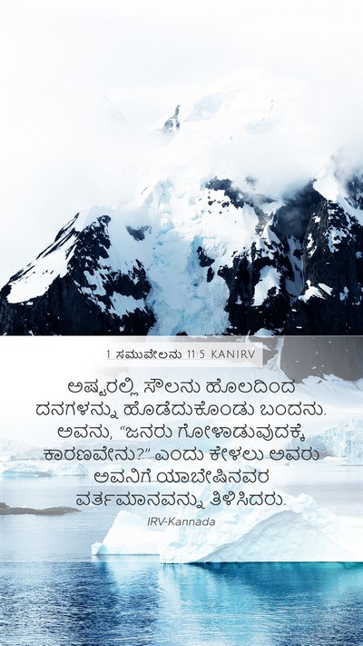 1 ಸಮುವೇಲನು 11:5 KANIRV Bible Verse Image