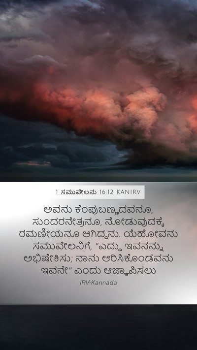 1 ಸಮುವೇಲನು 16:12 KANIRV Bible Verse Image