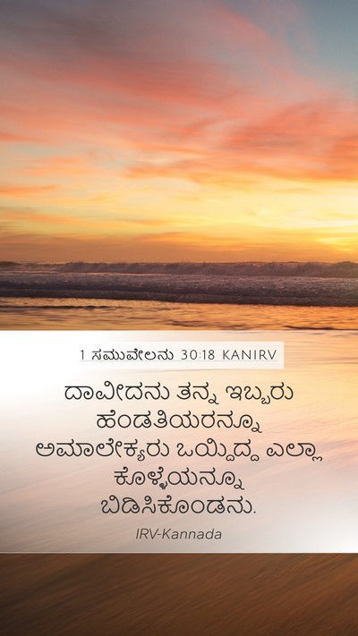 1 ಸಮುವೇಲನು 30:18 KANIRV Bible Verse Image